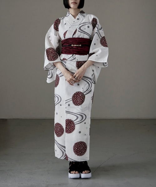 asaka 浴衣 浴衣セット セパレート 着付けのいらない二部式浴衣＋帯 2