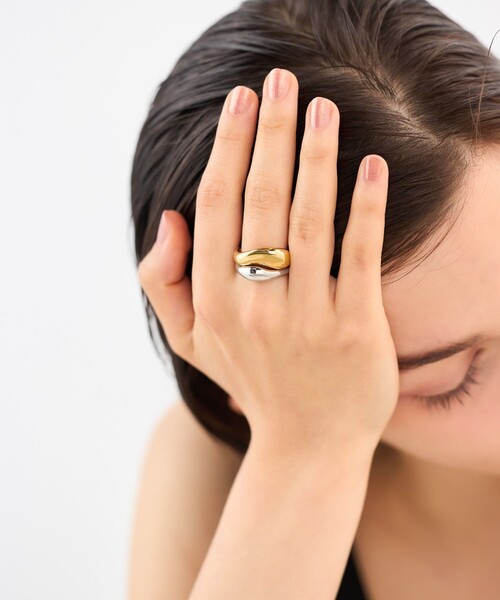 ete（エテ） 指輪 リング 「レイヤード」 ボールド リング レディース