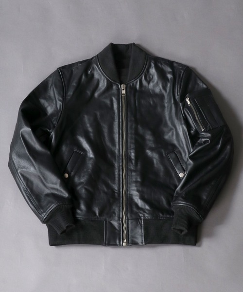 SITRY（シトリー） ma1 ma-1 Real Leather Cowhide MA-1 Jacket/リアル