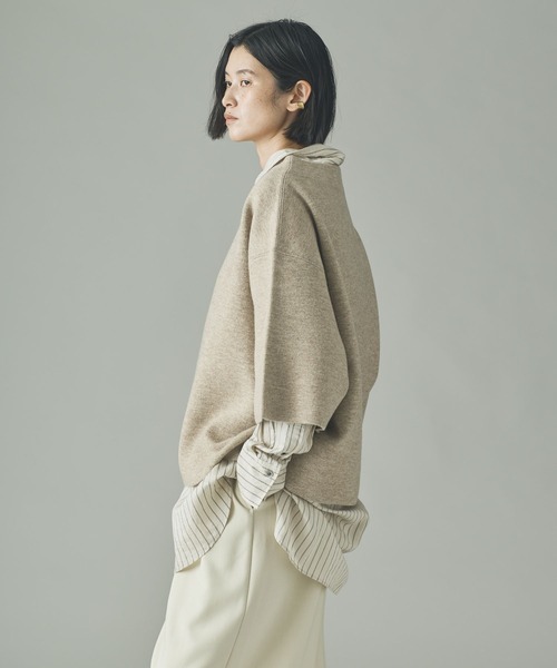 Curensology（カレンソロジー） ニット セーター /ダブルフェイス