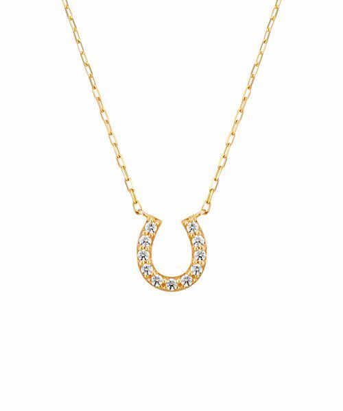 4℃（ヨンドシー） ネックレス K10イエローゴールド 馬蹄 ネックレス