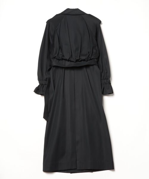 Sov. トレンチコート コート フレアスリーブトレンチコート レディース