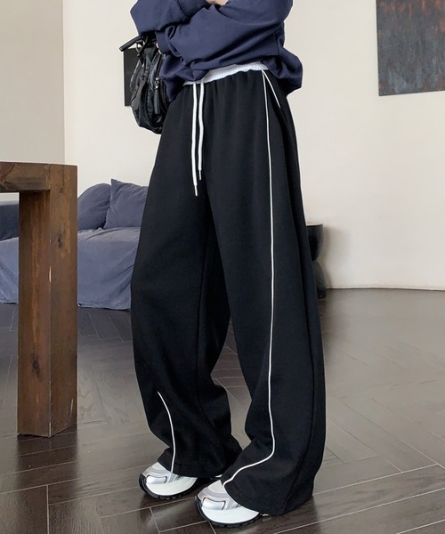 SpRay（スプレイ） スウェットパンツ ジャージ パイピングスウェット