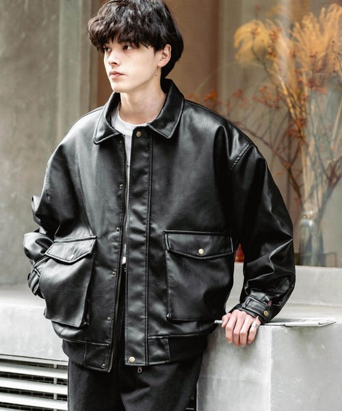 Rocky Monroe（ロッキーモンロー） 革ジャン ライダース オーバー