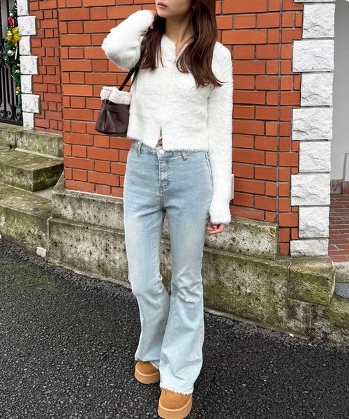 HALEY PESCA ニット セーター HALEY PESCA/ショート丈 シャギーダブル