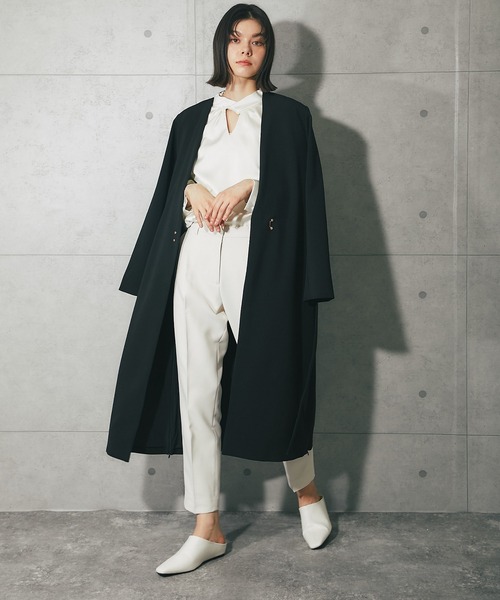 SMILE ORCHID（スマイルオーキッド） ノーカラーコート コート ノー