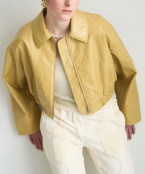 ADAM ET ROPE'（アダムエロペ） ブルゾン アウター フェイクレザー