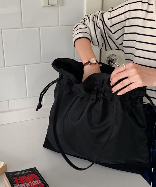 Mignonjour トートバッグ Mignonjour/巾着トートバッグ M2412