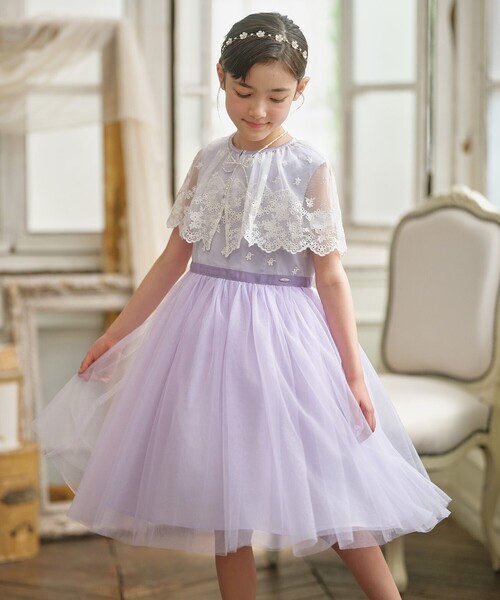 組曲（KUMIKYOKU） ドレス 発表会 卒園式 入学式 「150-160cm」ケープ