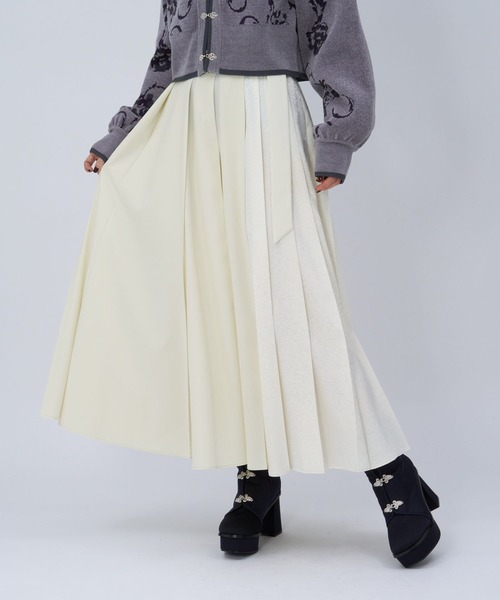 HARE（ハレ） スカート アシメジャガードプリーツスカート(HARE