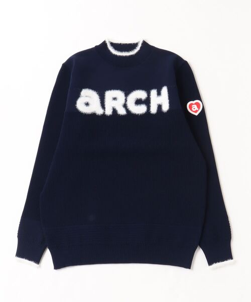 archivio（アルチビオ） ニット セーター 「LADIES」シャギーロゴ 長袖