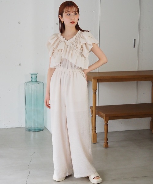 tiptop（ティップトップ） サロペット オーバーオール 「2way」フリル