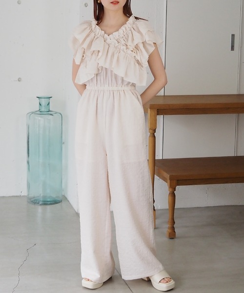 tiptop（ティップトップ） サロペット オーバーオール 「2way」フリル