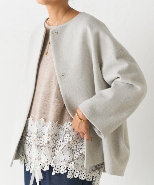 BEARDSLEY（ビアズリー） ニット セーター 裾レースニット レディース