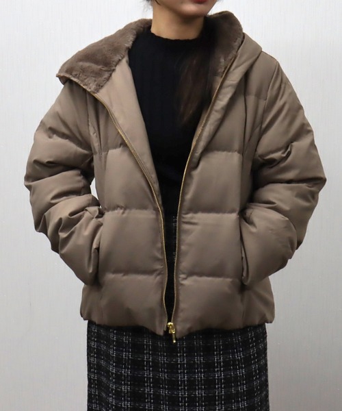 libelle more（リベル モア） ダウンコート ダウンジャケット フード