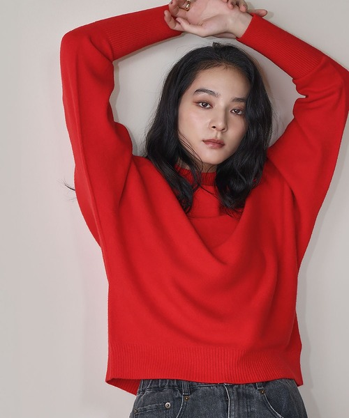 ELFRANK ニット セーター 「縫い目のないシームレス」ハイネック