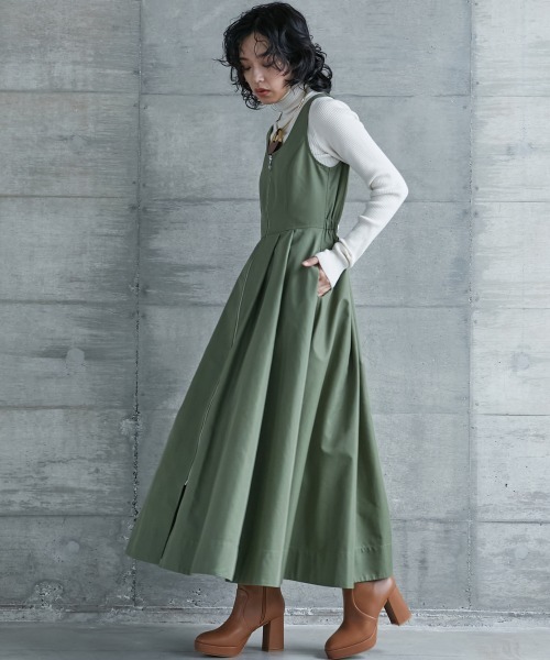 荻窪七里 刺繍 フロントジップ 春夏ワンピース 120 七里久美子 お受験