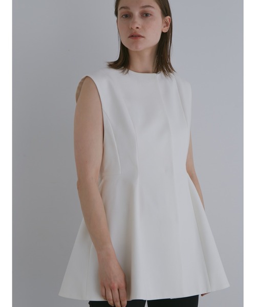 LE PHIL（ル フィル） tシャツ ダブルクロスペプラムジレ レディース