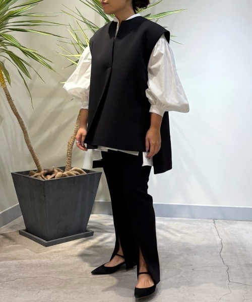 LE PHIL（ル フィル） パンツ 2WAYツイルフロントスリットパンツ