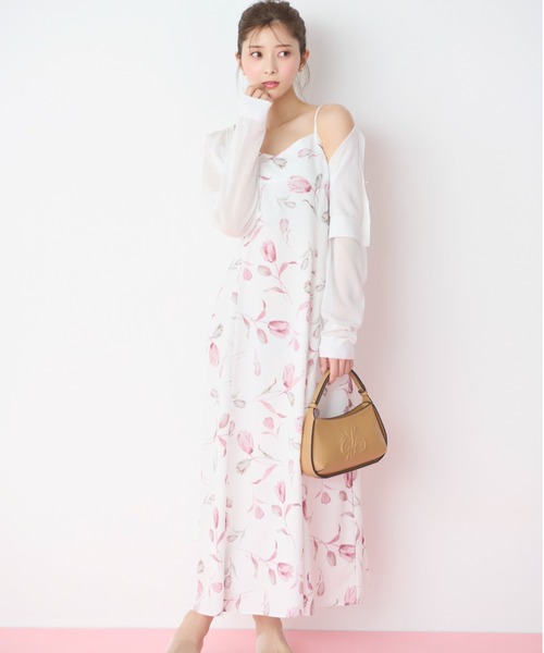 CELFORD（セルフォード） ワンピース レイヤードフラワープリント