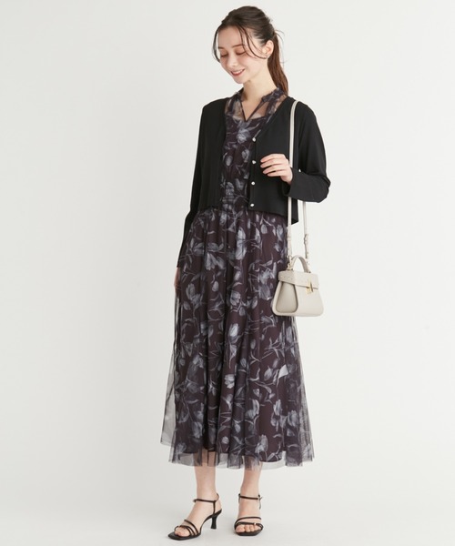 CELFORD（セルフォード） ワンピース レイヤードフラワープリント