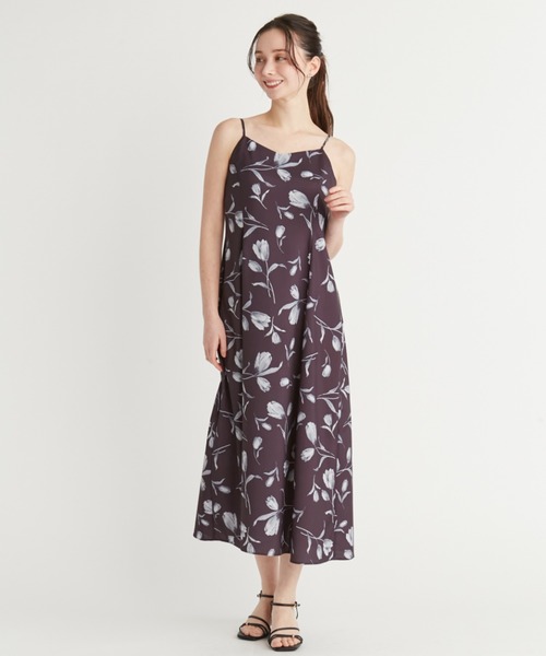 CELFORD（セルフォード） ワンピース レイヤードフラワープリント