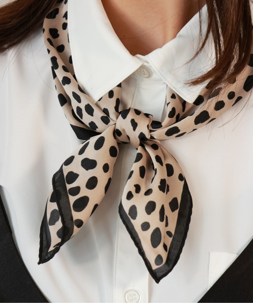 emesuelee スカーフ バンダナ 柄スカーフ エレガント きれいめ