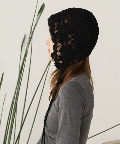 ROOP TOKYO Crochet Flower Babushka/クロシェ編みフラワー