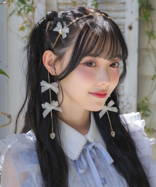 ROJITA（ロジータ） カチューシャ リボン付チェーンカチューシャ