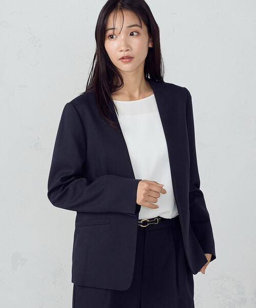 COMME CA ISM（コムサイズム） スーツ 「セットアップ対応」杢調 ノー