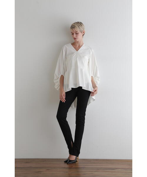 LE PHIL（ル フィル） ブラウス シャツ コンパクトポンチブラウス