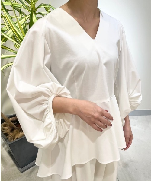 LE PHIL（ル フィル） ブラウス シャツ コンパクトポンチブラウス