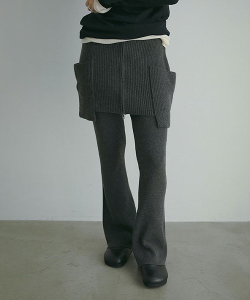 ETRE TOKYO（エトレトウキョウ） パンツ ハイゲージニットパンツ