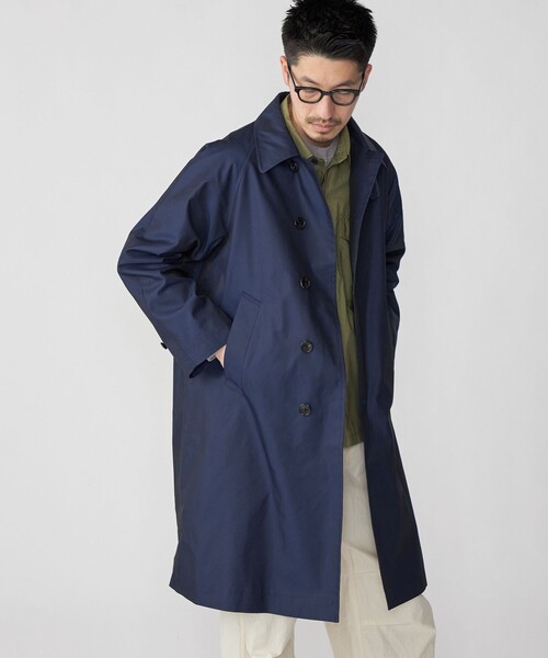 SHIPS（シップス） ステンカラーコート LARGE ネイビー メンズ