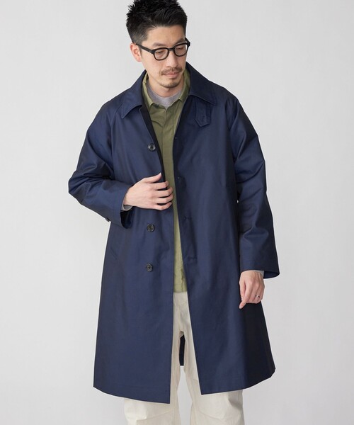 SHIPS（シップス） ステンカラーコート LARGE ネイビー メンズ