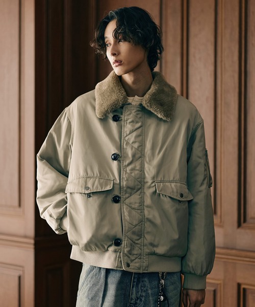 Bleme ミリタリージャケット モッズコート 2WAYフライトジャケット / N