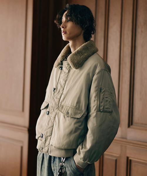 Bleme ミリタリージャケット モッズコート 2WAYフライトジャケット / N