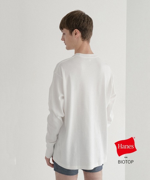 BIOTOP（ビオトープ） tシャツ 「Hanes for BIOTOP」 Comfort Crew