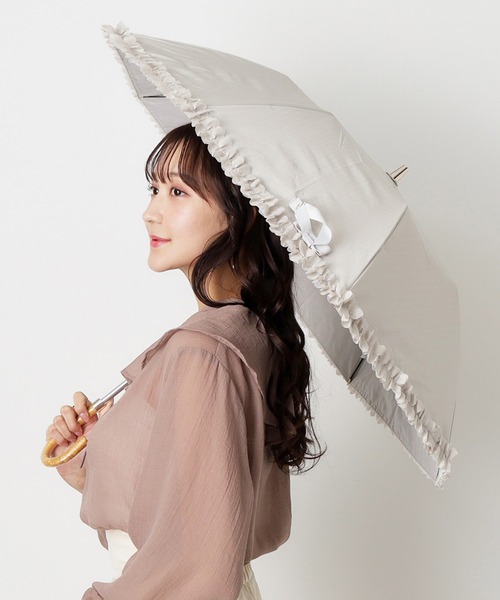 LANVIN en Bleu 折りたたみ傘 「新色追加」遮光 晴雨兼用折りたたみ