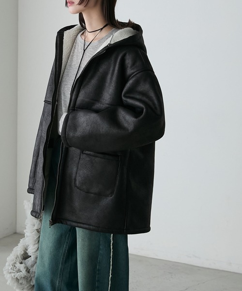 forksy.（フォルクシー） ムートンコート ボアコート 「forksy