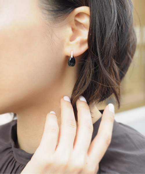 anq.（アンク） ピアス 「anq.」K10・ペアシェイプバースタッドピアス