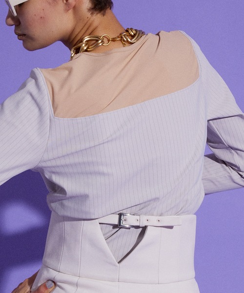 MAISON SPECIAL（メゾンスペシャル） tシャツ Bustier Cut Top