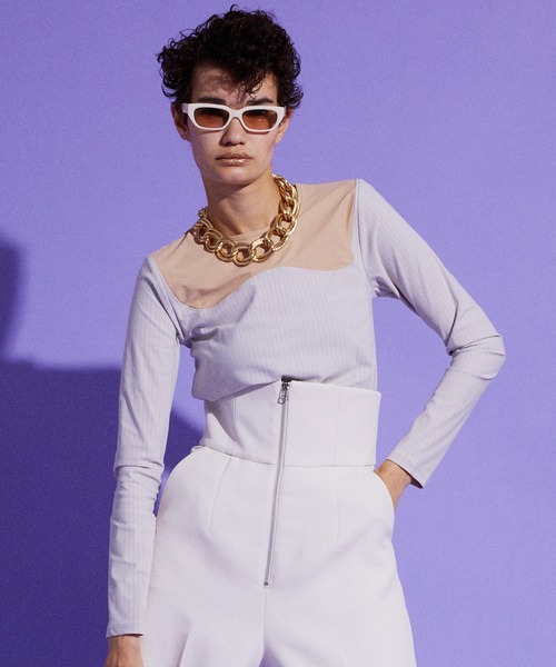 MAISON SPECIAL（メゾンスペシャル） tシャツ Bustier Cut Top