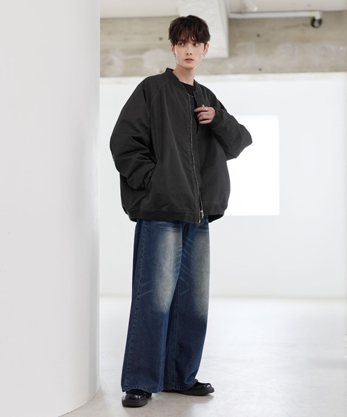 ASTRONOMY ma1 ma-1 ヴィンテージ加工ビッグMA-1ボンバージャケット