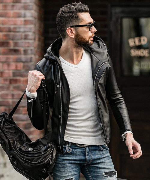 JOHNNY WOLF（ジョニーウルフ） 革ジャン ライダース メンズ