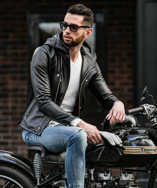 JOHNNY WOLF（ジョニーウルフ） 革ジャン ライダース メンズ