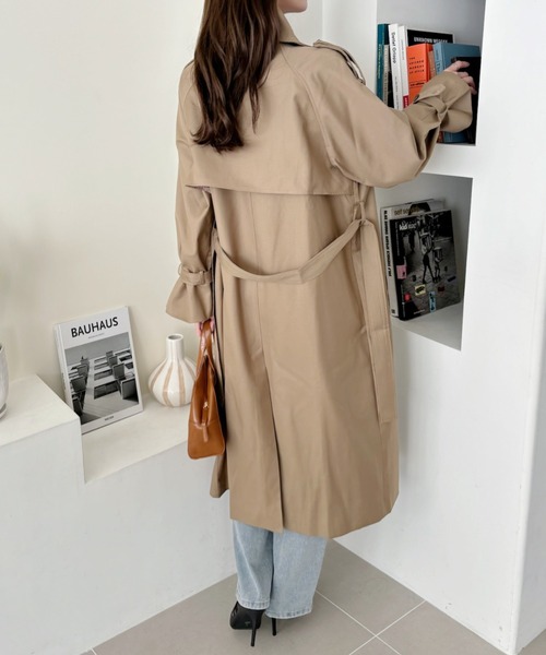 COCOMOMO トレンチコート コート ゆったりきれいめ ベルト付き