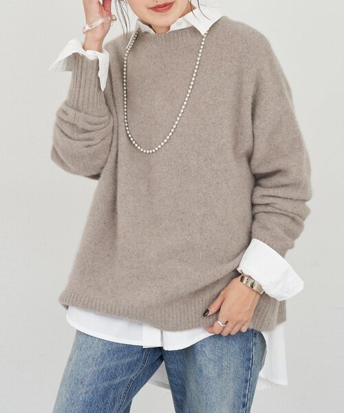 SHENERY（シーナリー） ニット セーター ファーウールクルーネック