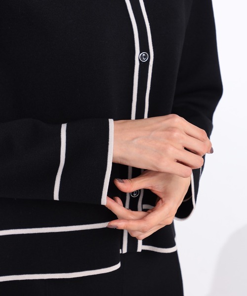 GALLORIA（ギャローリア） カーディガン 配色ニットカーディガン