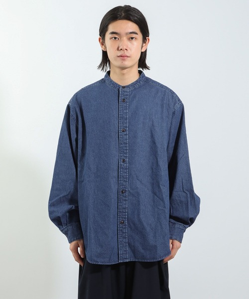 BAYFLOW（ベイフロー） シャツ 「IVY(アイビー)×BAYFLOW」バンドカラー